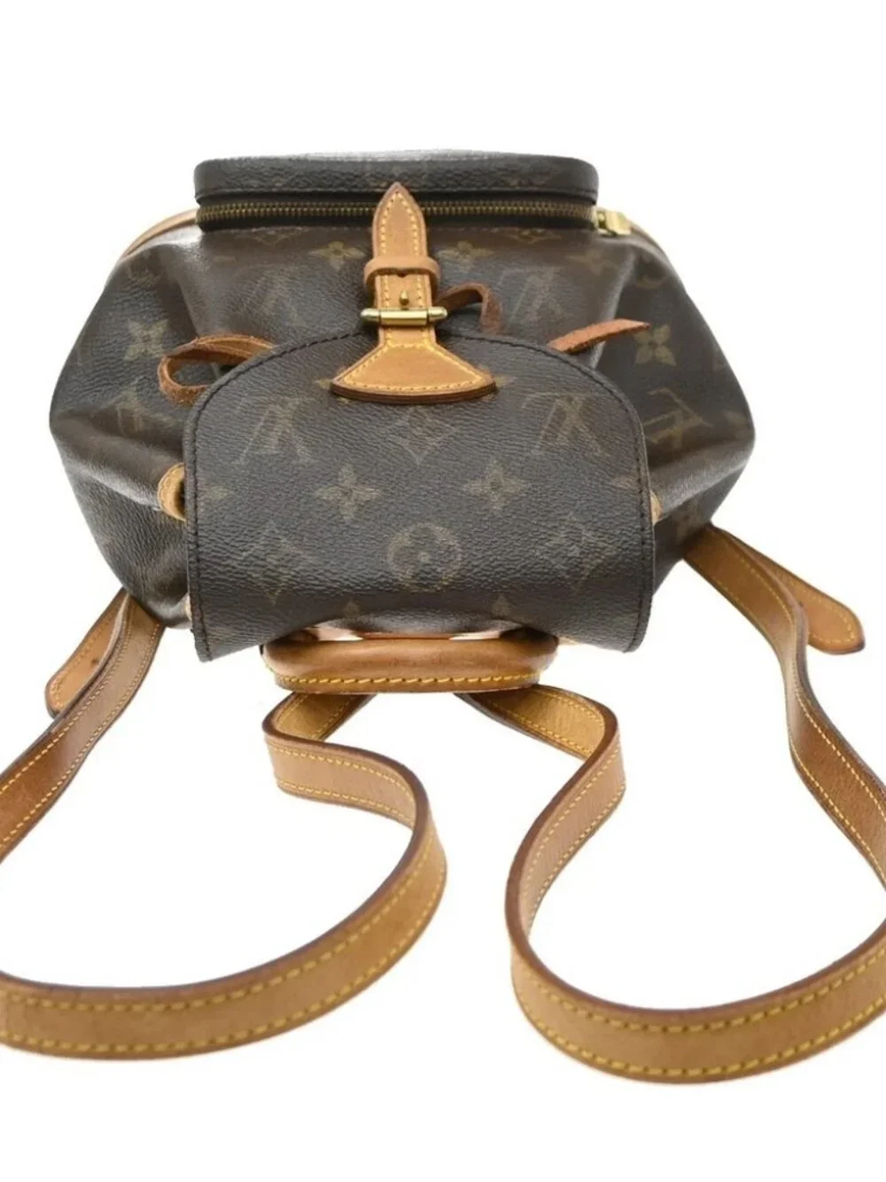 LOUIS VUITTON Mini Montsouris Backpack Bag Monogram Leather Brown France